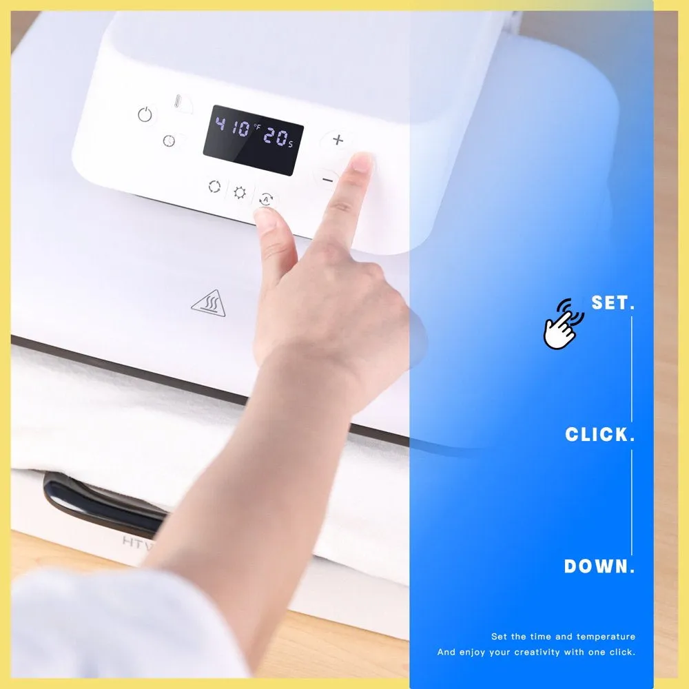 1500W 15"X15" Auto Heat Press Machine for Transfer Vinyl& Sublimation Project - Image 4