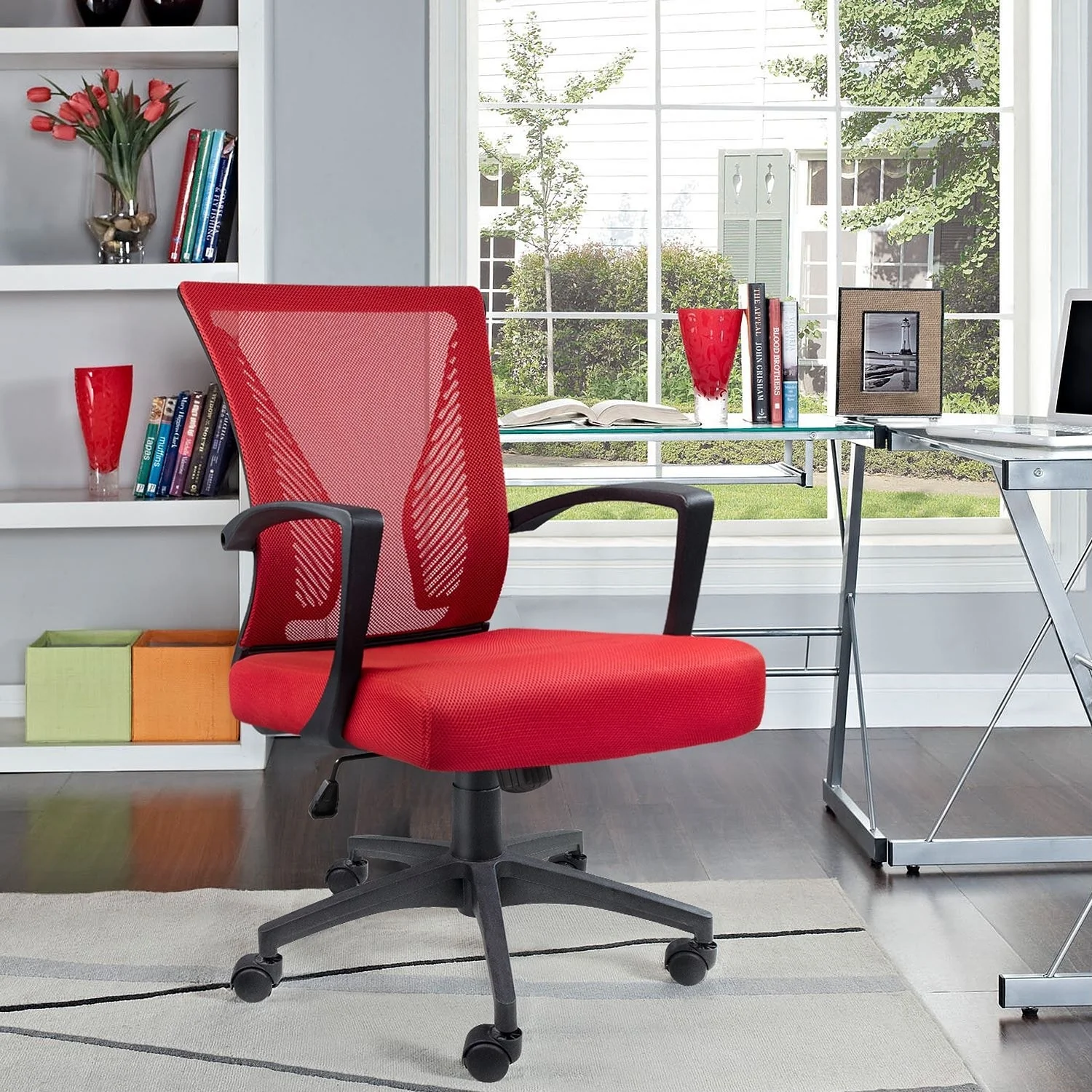 Ergonomic Mesh Office Chair with Lumbar Support, Breathable Computer Desk Chair - Image 53