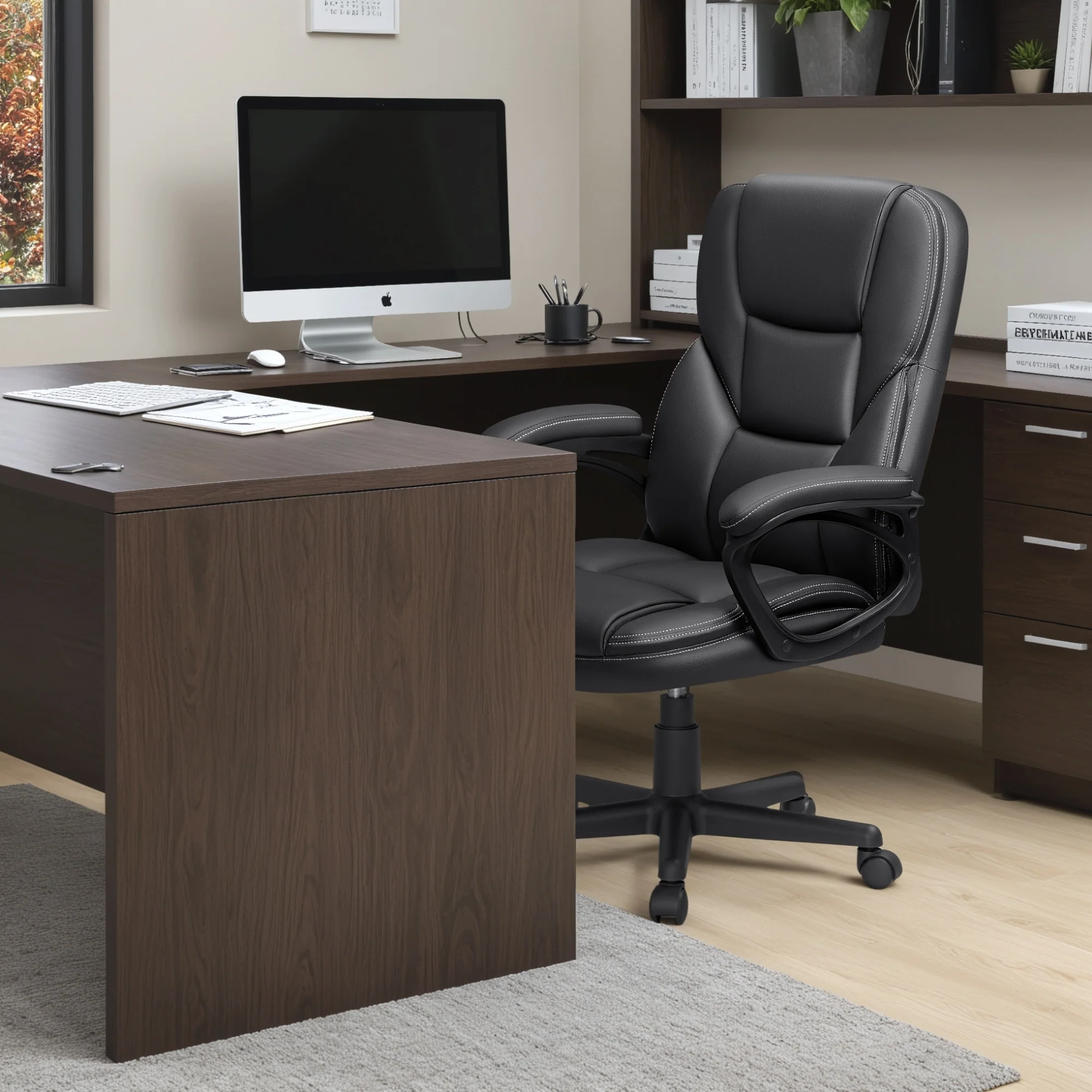 High Back Executive Office Chair, Ergonomic Computer Desk Chair for Home and Office - Image 2