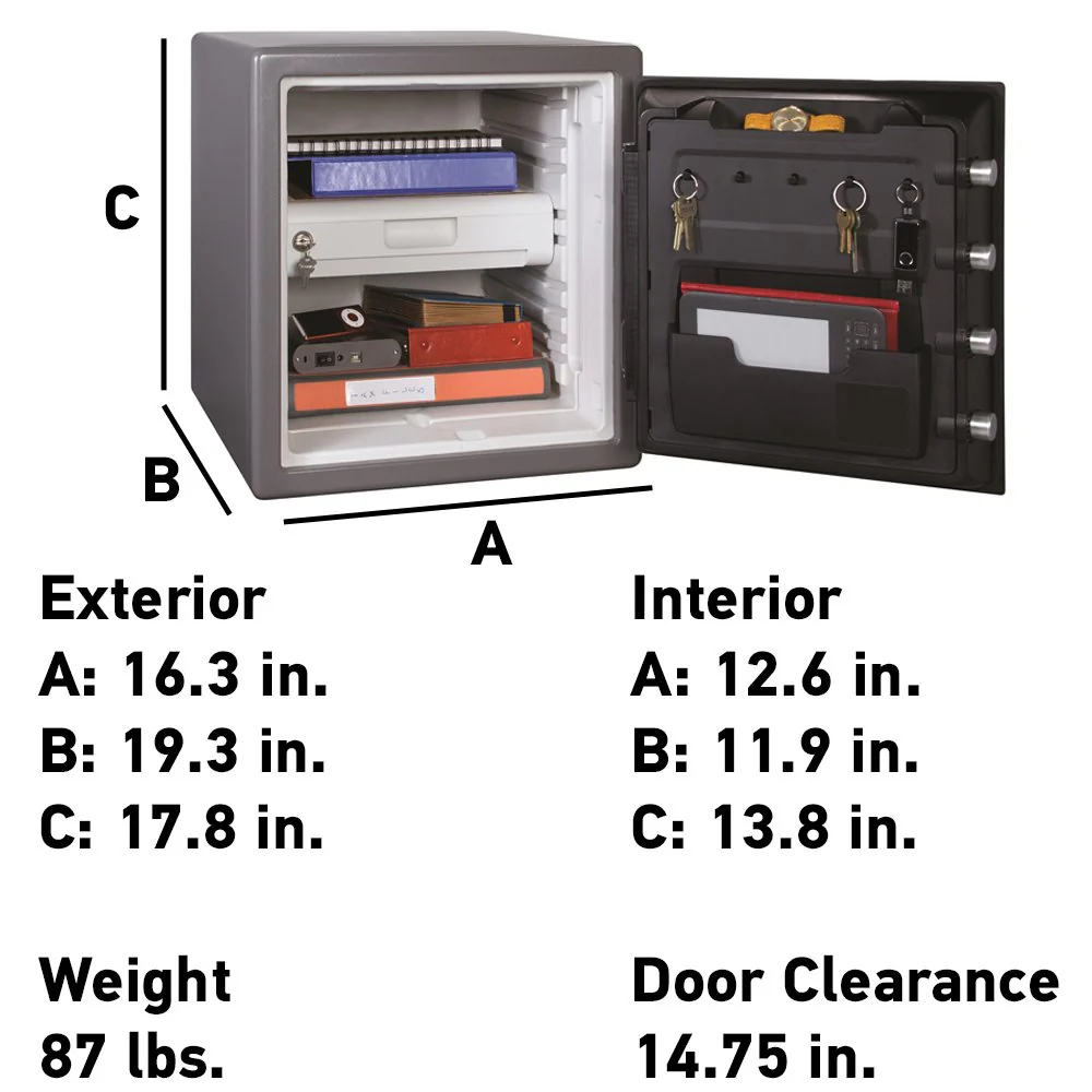 Digital Safe Box, Waterproof and Fireproof Alloy Steel Security Safe for Home and Office - Image 7