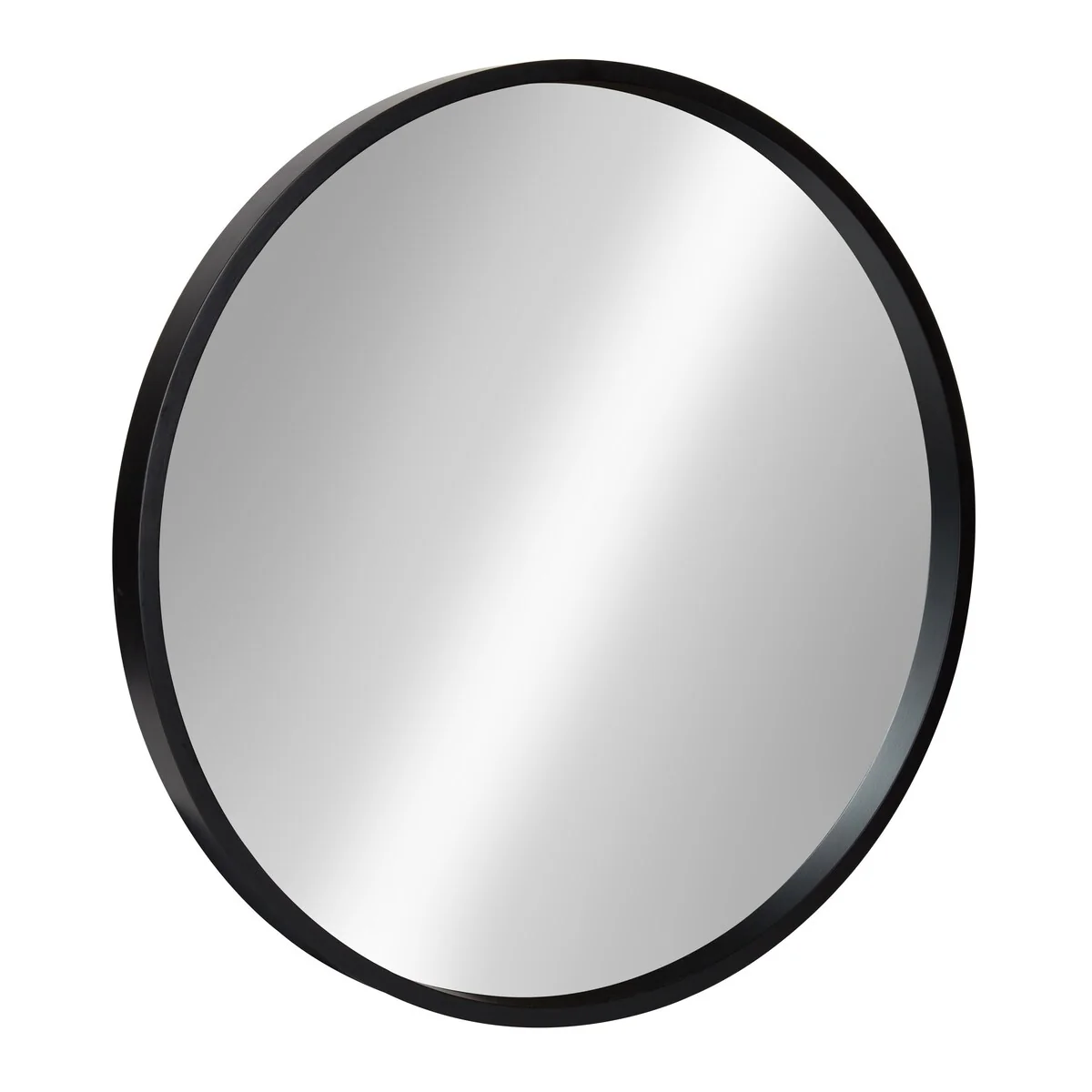 Round Wood Accent Wall Mirror, Modern Decorative Wooden Frame Mirror for Living Room, Bedroom and Entryway - Image 2
