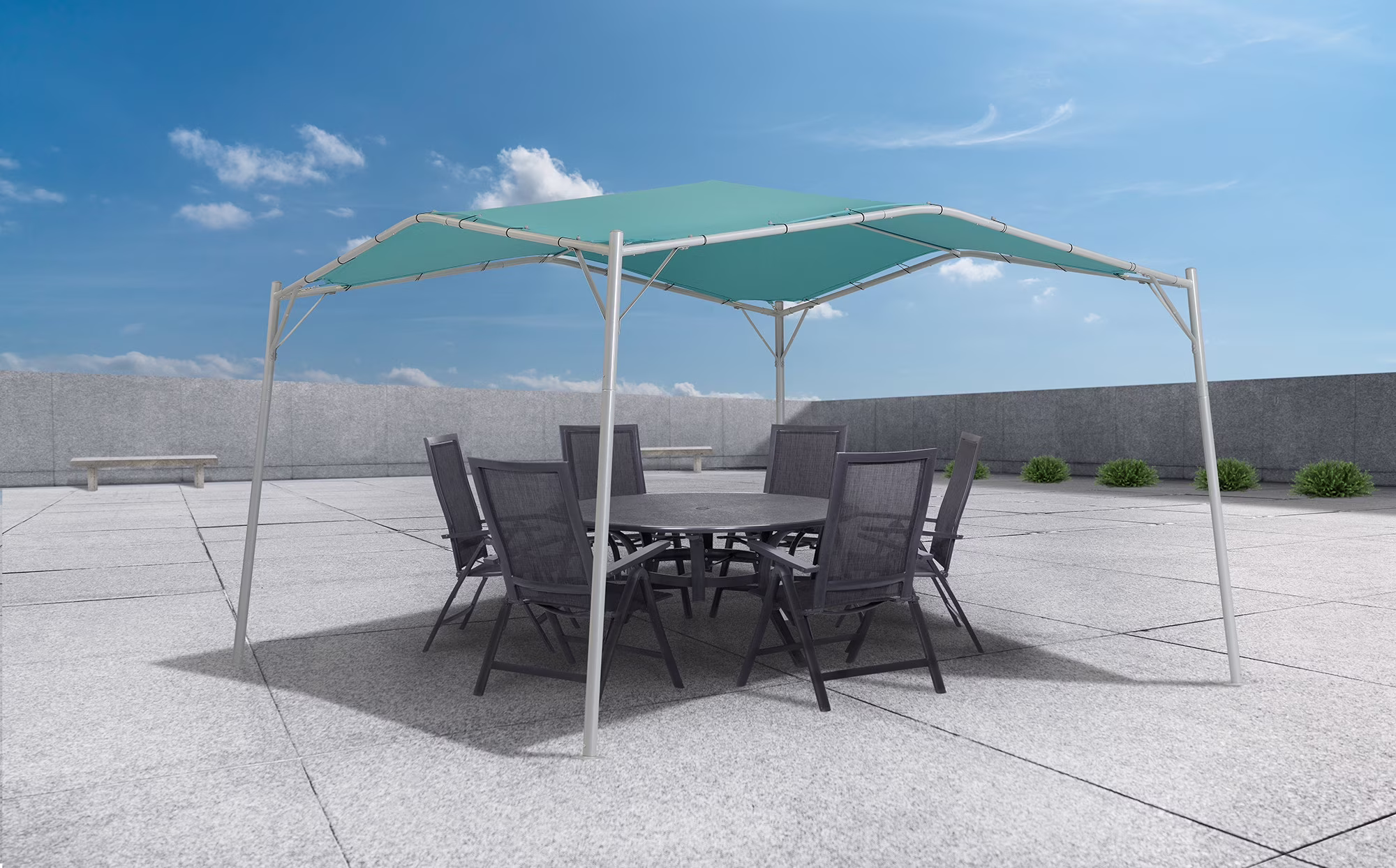 ShelterLogic Monterey 12x12 Canopy Gazebo Portable Shade Solution Backyards, Patios, Pools, Cream - Image 3