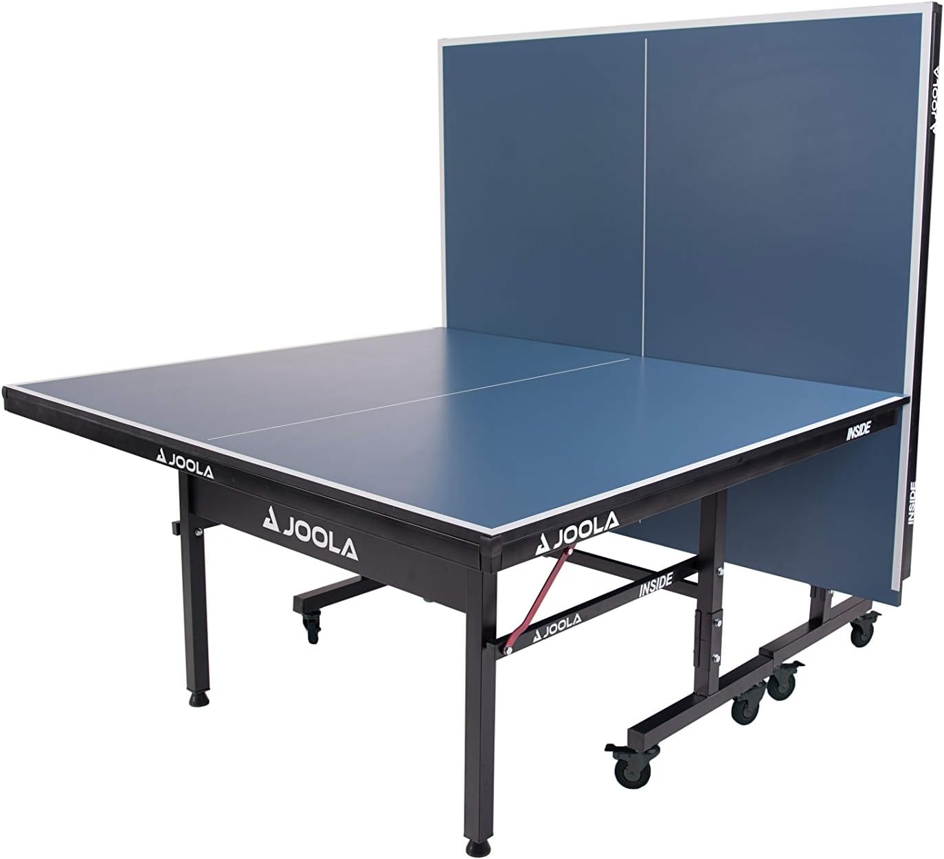 Indoor Ping Pong Table with MDF Surface, Quick-Clamp Net Set, Foldable Design and Single-Player Playback Mode - Image 4