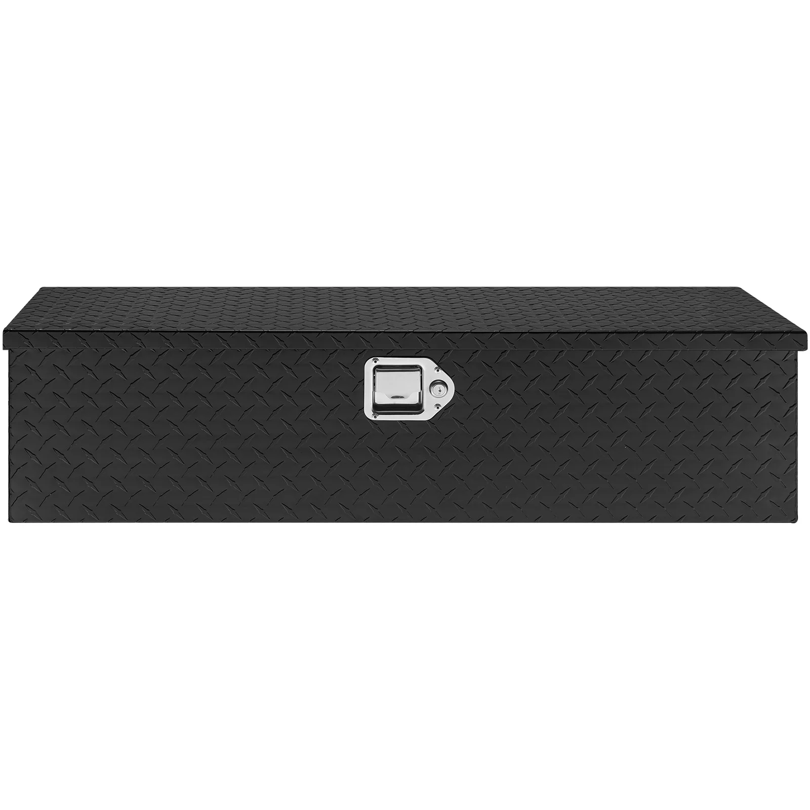 VEVOR Heavy Duty Aluminum Truck Bed Tool Box, Diamond Plate Tool Box with Side Handle and Lock Keys,Storage Tool Box Chest Box Organizer for Pickup,Truck Bed, RV, Trailer,39"x13"x10",Black - Image 9
