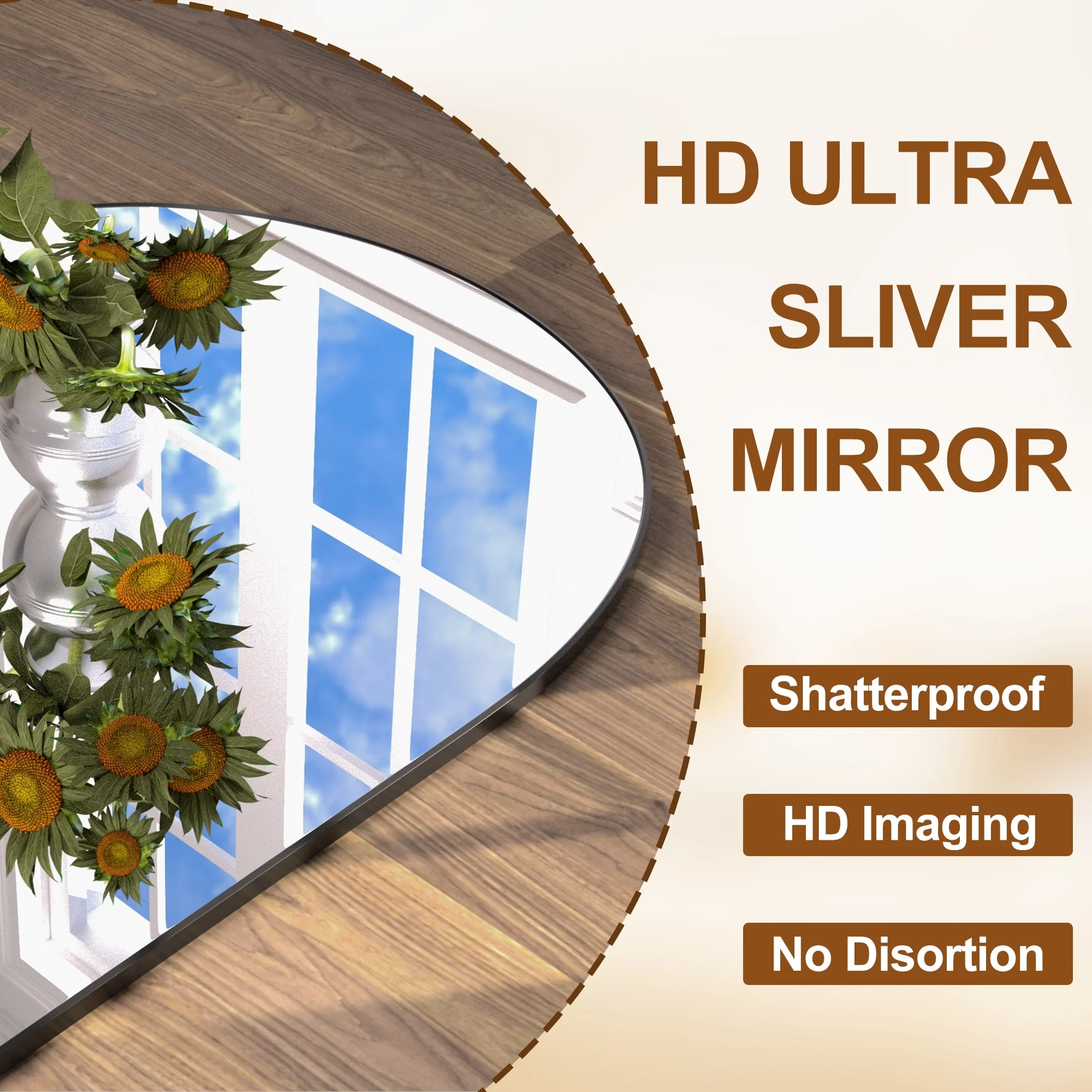 Modern Arched Full Length Floor Mirror, Aluminum Alloy Frame Standing Full Body Mirror - Image 16