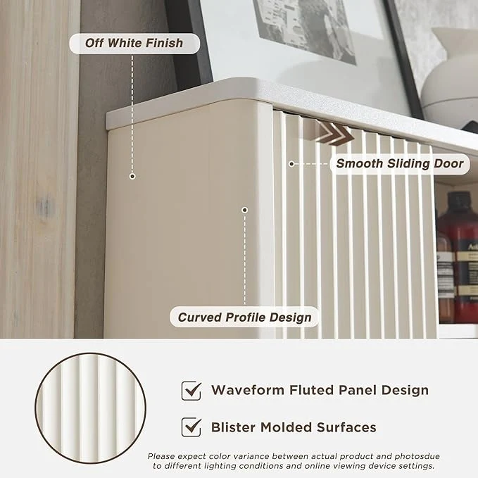 Modern Bathroom Wall Cabinet, Wall Mounted Medicine Storage Organizer with Shelves for Home Organization - Image 17