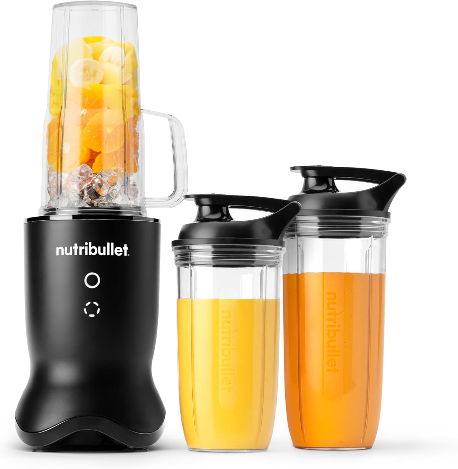 Ultra Personal Blender, 1200W, for Smoothies Shakes & Protein - Quietest Single-Serve Blender with Titanium Coated Blades, 3 BPA-Free Cups (32oz + 24oz), To-Go Lids, Dishwasher Safe, Gray