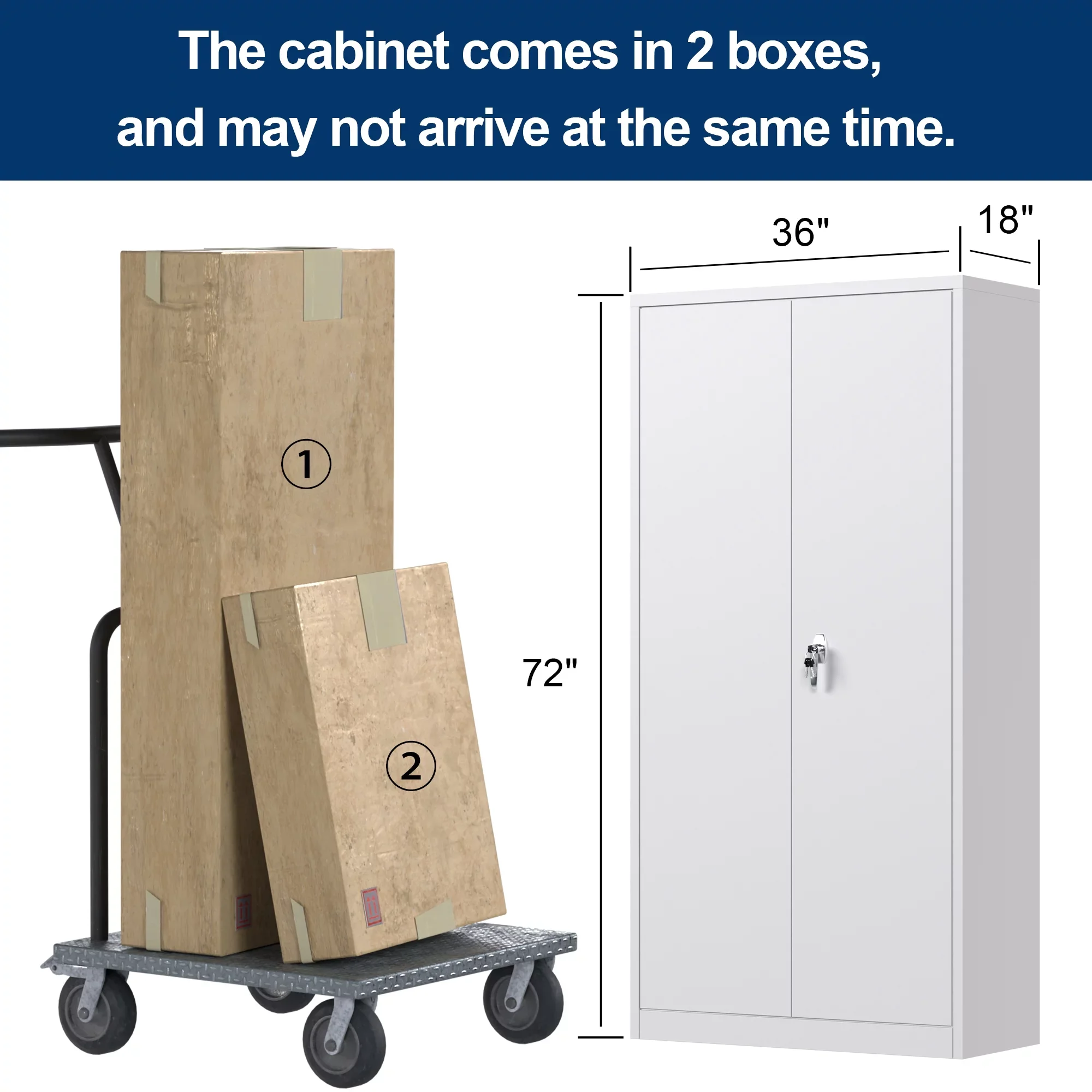 GAEANET 2 Door Metal Storage Cabinet with 5 Adjustable Shelves &Pegboard, 71" H-32" W-16" D Locking Steel Garage Cabinet, for Garage,Office,Home,Gym,School, File Cabinet,Assembly Required, Black - Image 74