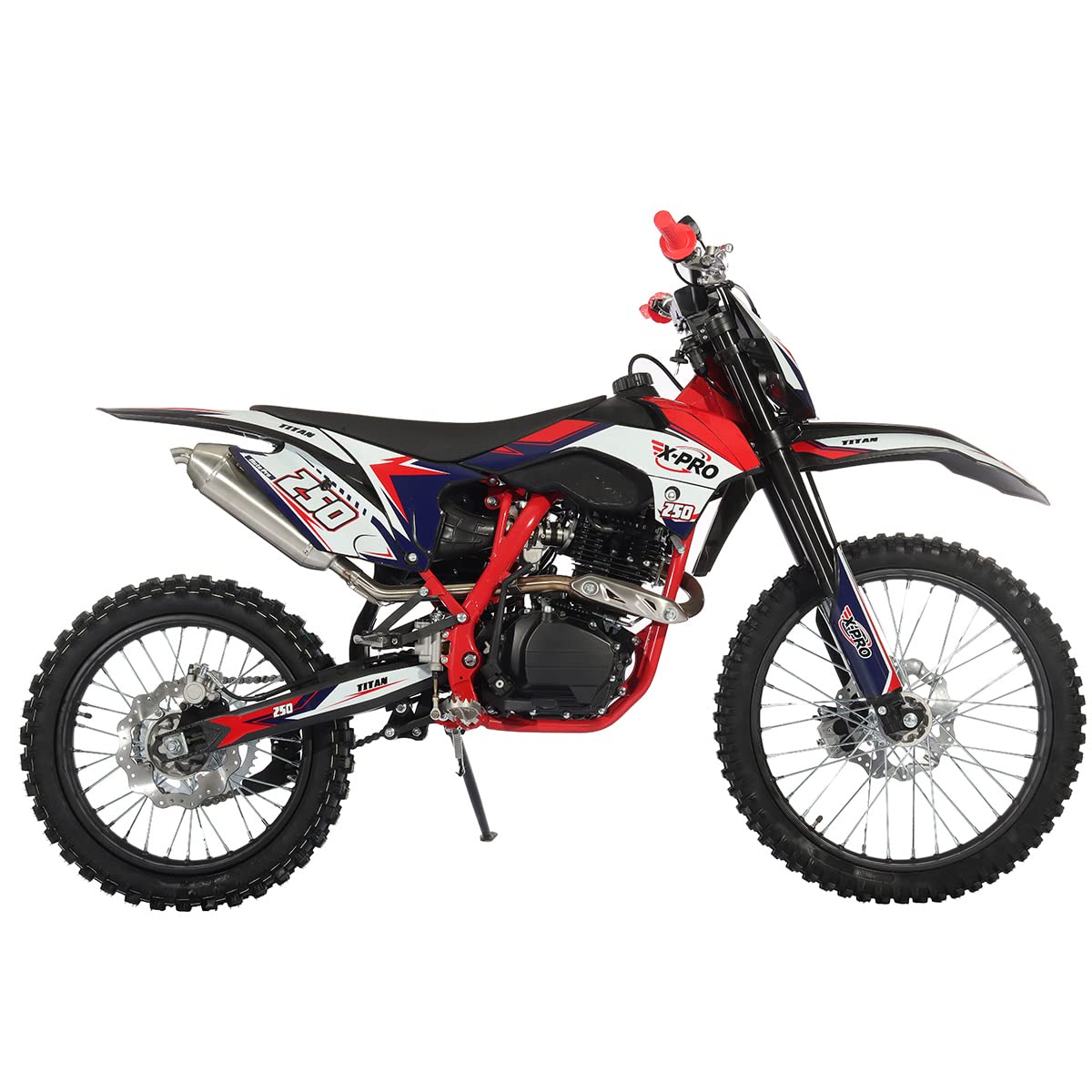 250cc Dirt Bike with LED Light Zongshen Engine Pit Bike Gas Dirt Bikes Adult Pitbike, Big 21"/18" Wheels! - Image 5