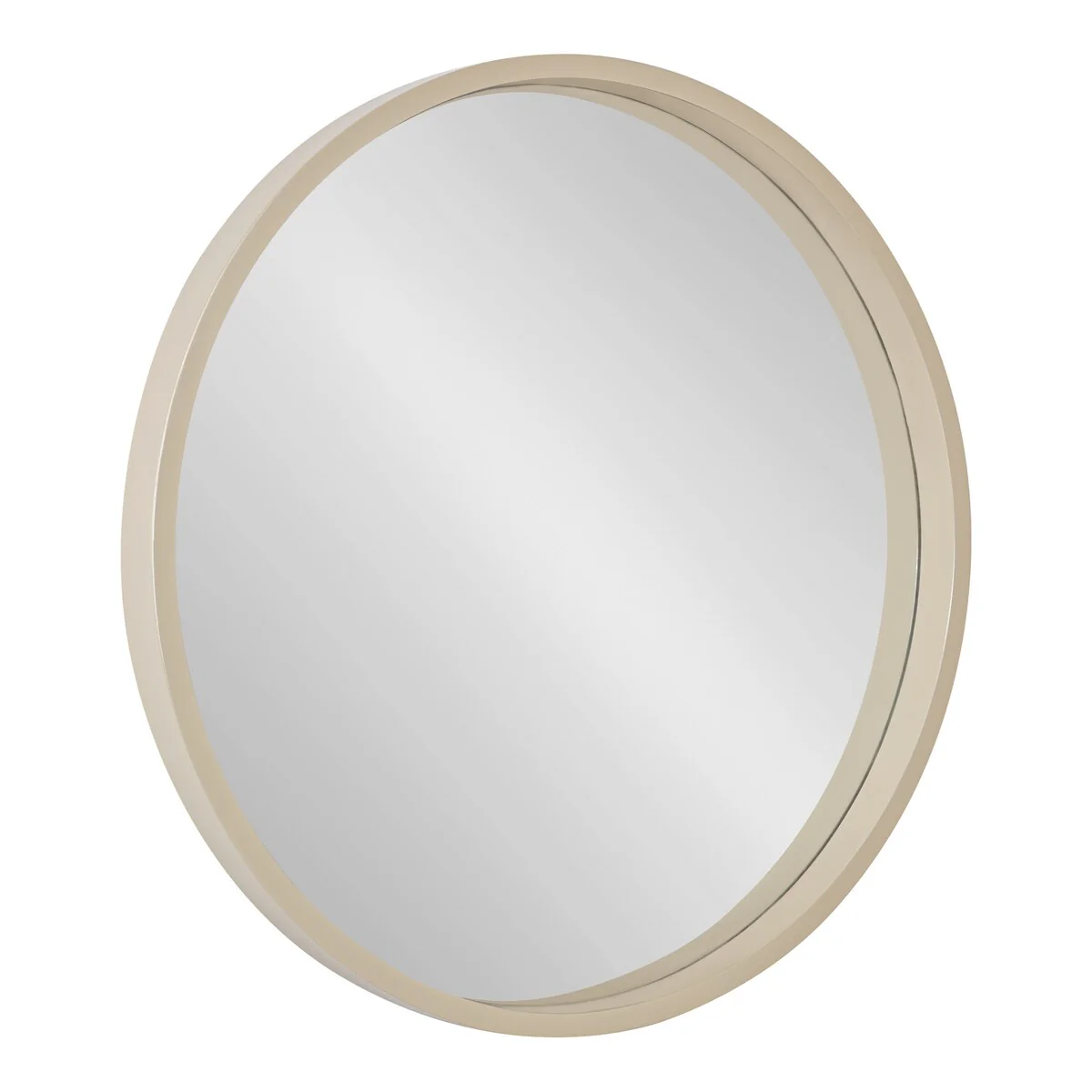 Round Wood Accent Wall Mirror, Modern Decorative Wooden Frame Mirror for Living Room, Bedroom and Entryway - Image 6