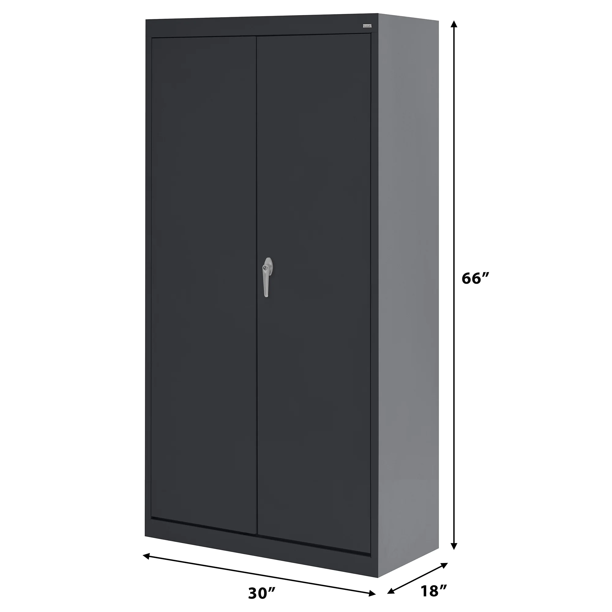 Sandusky Braefell 20-Gauge Welded Steel Garage Storage Cabinet, Black - Image 5