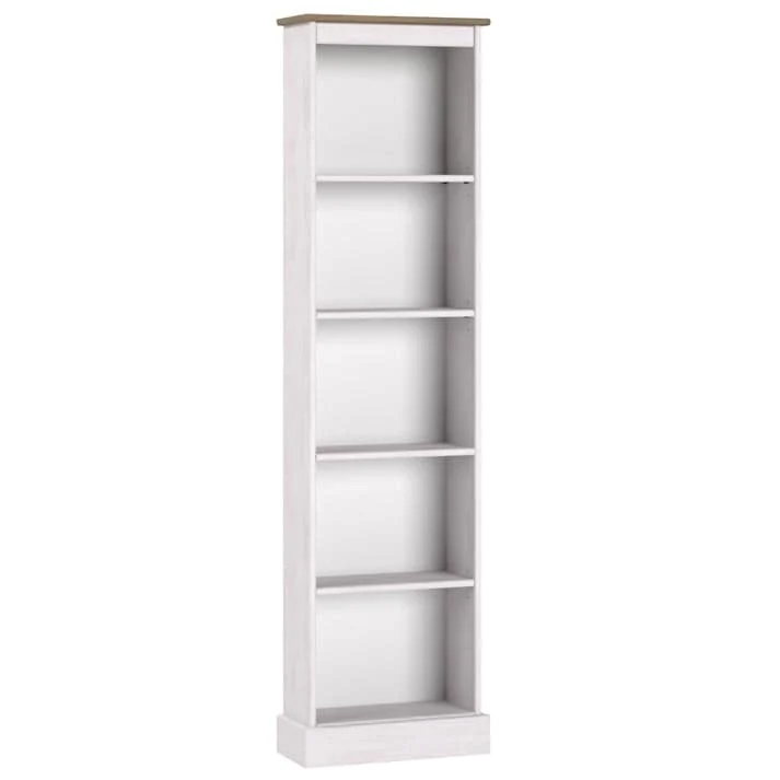 Tall Narrow Wood Bookcase, Slim Freestanding Bookshelf for Small Spaces, Home Office and Living Room - Image 15