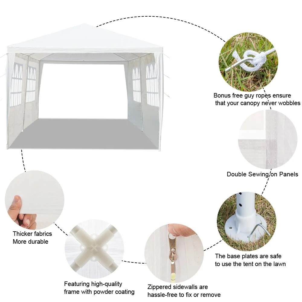 SalonMore 10'x30' Party Wedding Patio Tent w/5 Canopy Gazebo Pavilion Event - Image 13