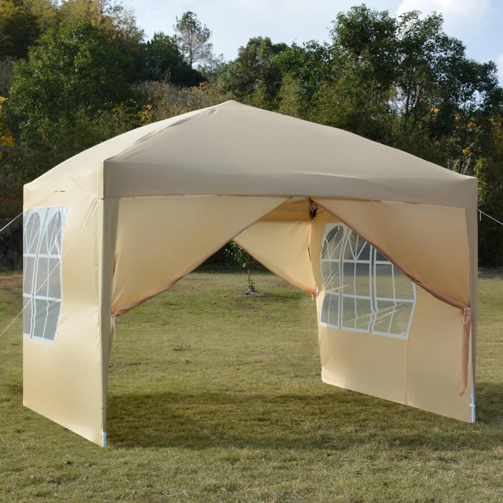 SalonMore Ez Pop Up Canopy Tent Outdoor Folding Patio Gazebo Shade 10'x10' Yellow - Image 6