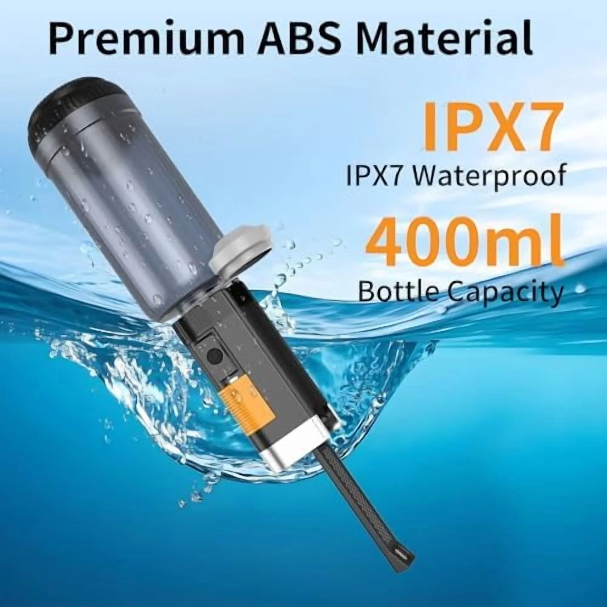 Portable Bidet for Travel, Rechargeable Bidet Sprayer with 400ml Bottle Capacity, Waterproof High Pressure Handheld Bidets for Women/Men, Postpartum Care, Hygiene Cleaning - Image 3