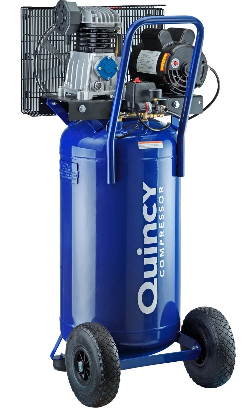 Quincy Q12126VPQ Cast Iron Blue 2 HP 115V 135 PSI 1-Stage Oil-lubricated Air Compressor 26 gal - Image 2