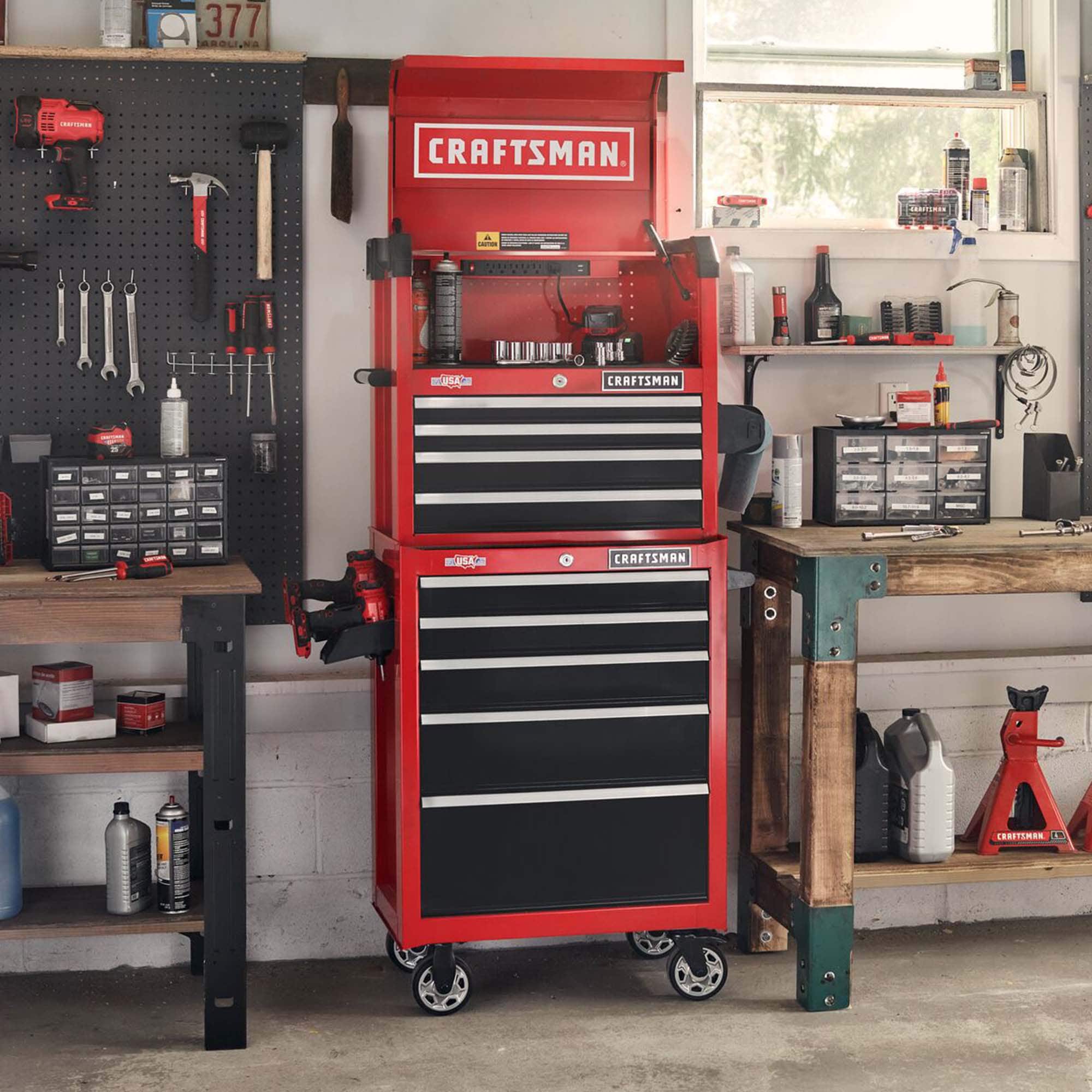 26-Inch W x 36.5-Inch H 5-Drawer Steel Rolling Tool Cabinet, Red - Image 16