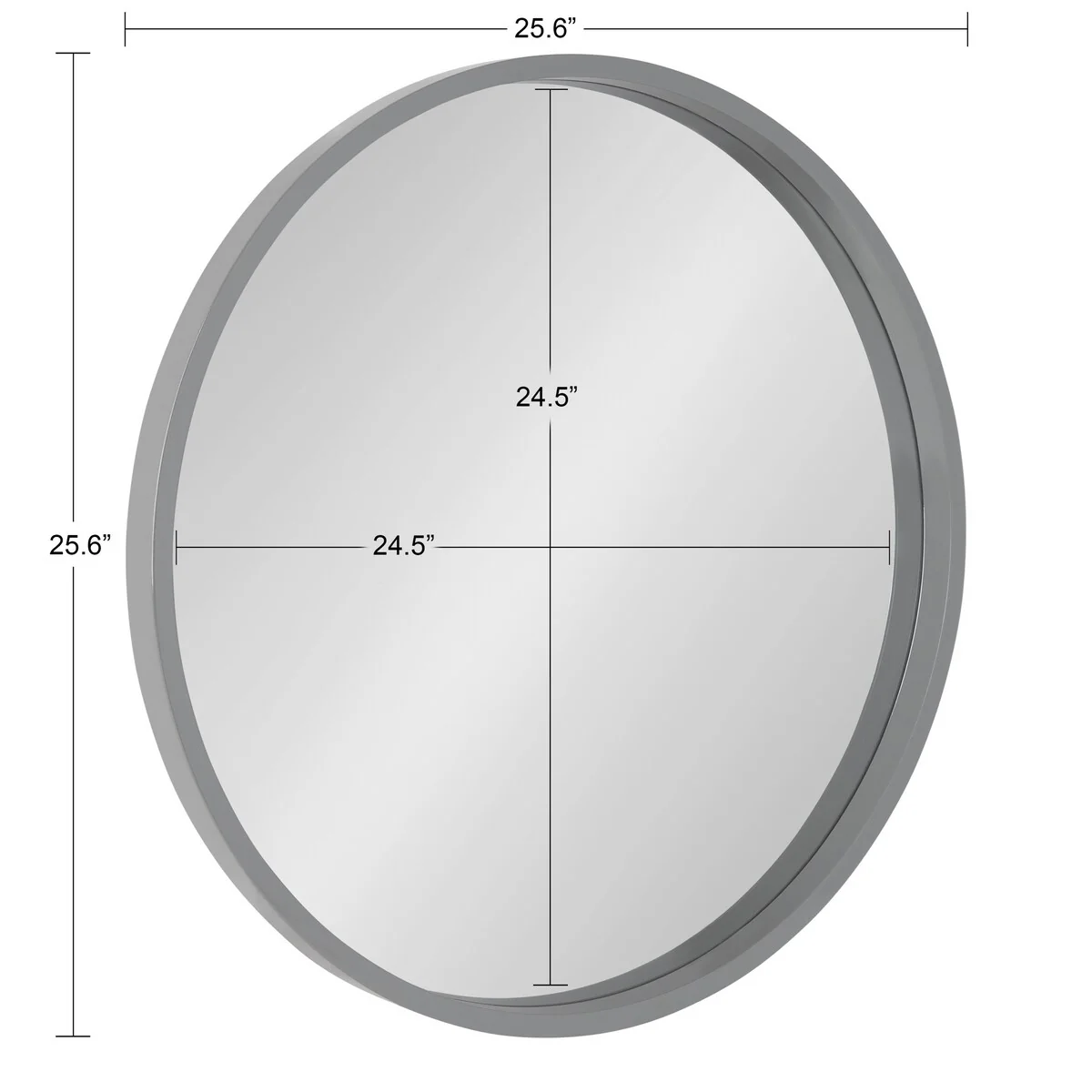 Round Wood Accent Wall Mirror, Modern Decorative Wooden Frame Mirror for Living Room, Bedroom and Entryway - Image 91