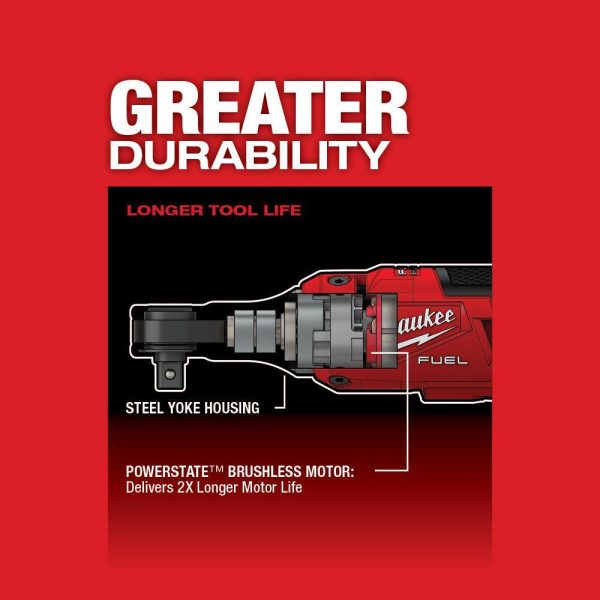 2567-22 12V Lithium-Ion Brushless Cordless High Speed 3/8 in. Ratchet Kit w/(2) Batteries, Charger and Bag - Image 4