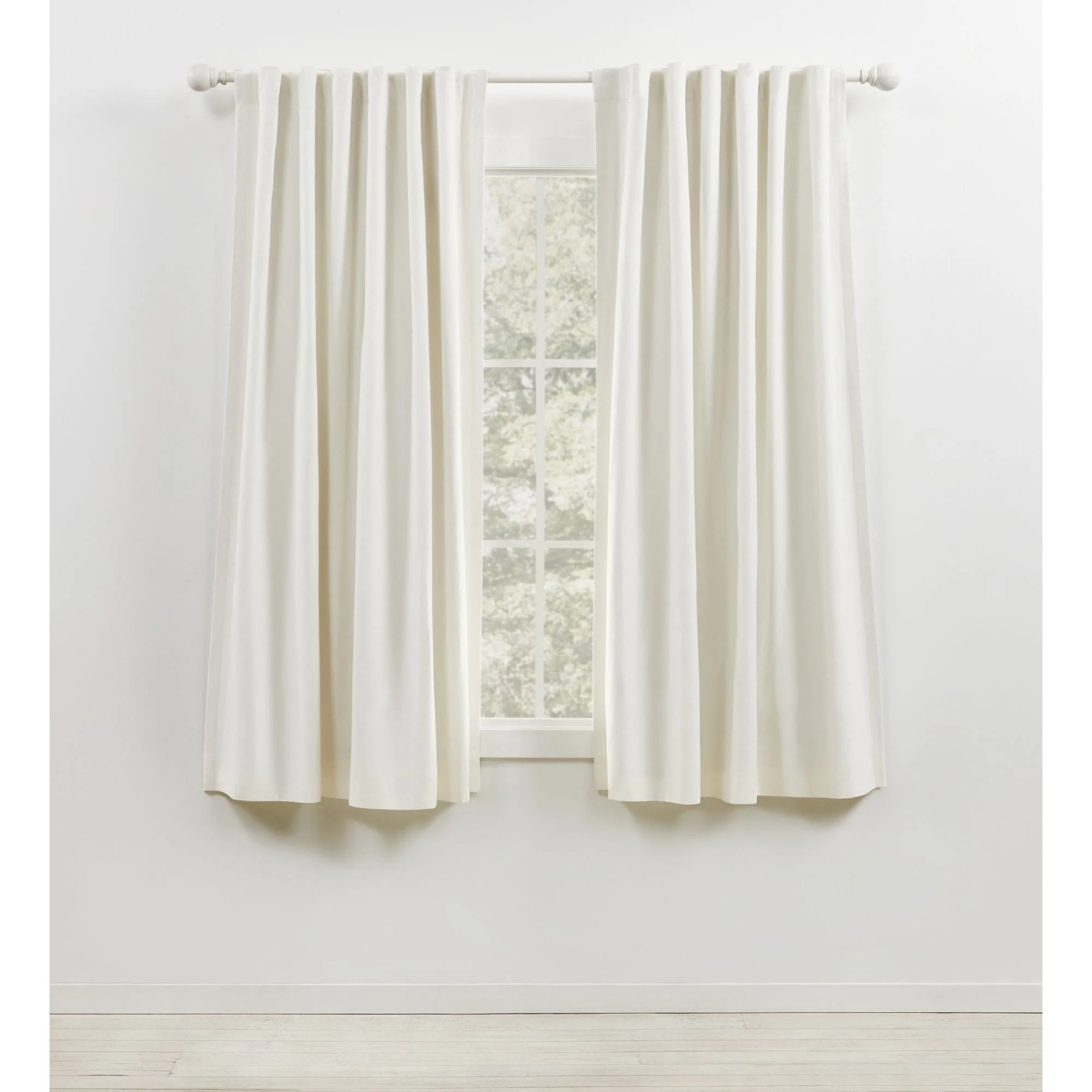 Blackout Single Curtain Panel, Back Tab and Rod Pocket Window Curtain - Image 8