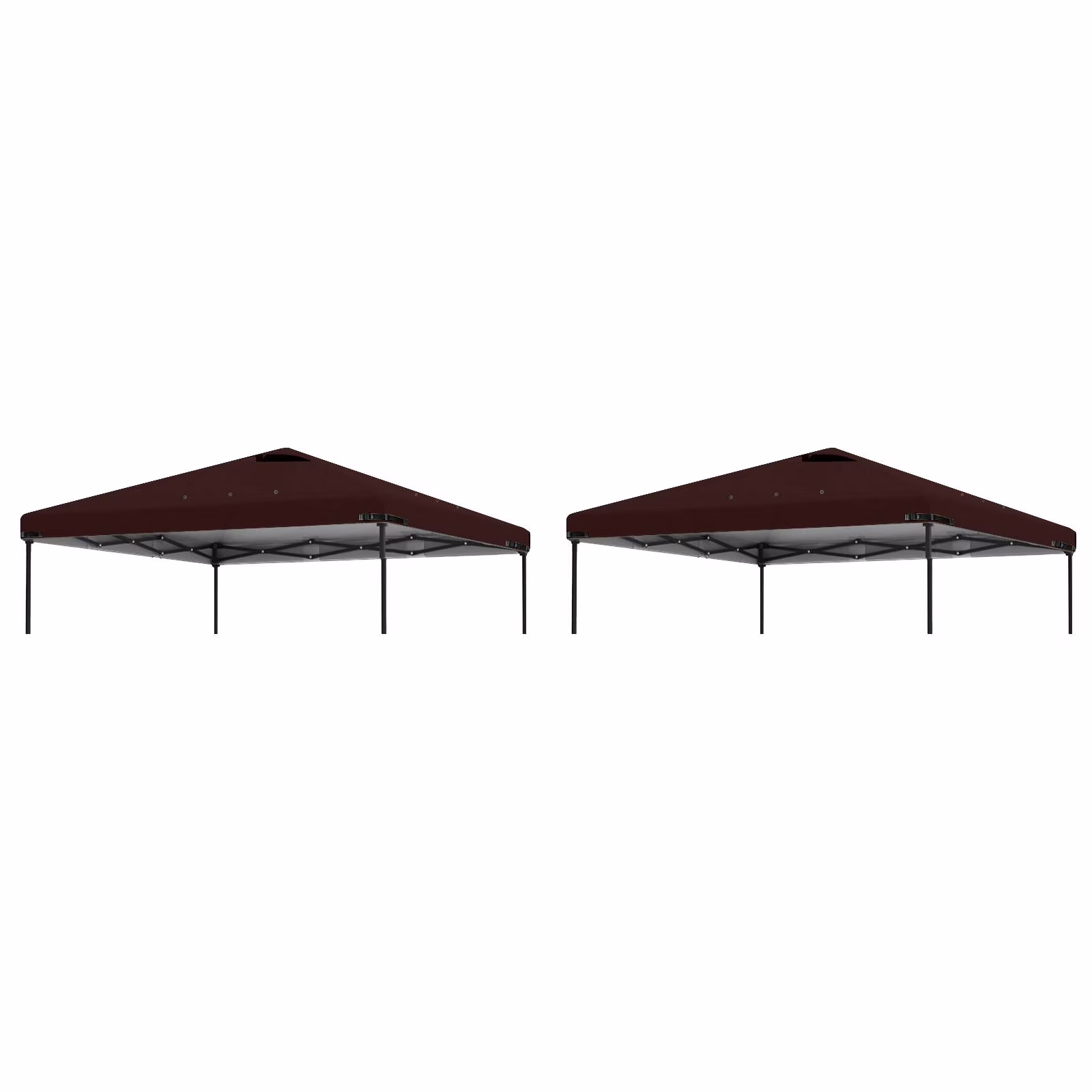 Home Decor 2Pcs 10X10Ft Replacement Cover Tier Gazebo Roof Sunshade Outdoor Cover Sunshade Patio Pavilion Protective Cover - Image 3