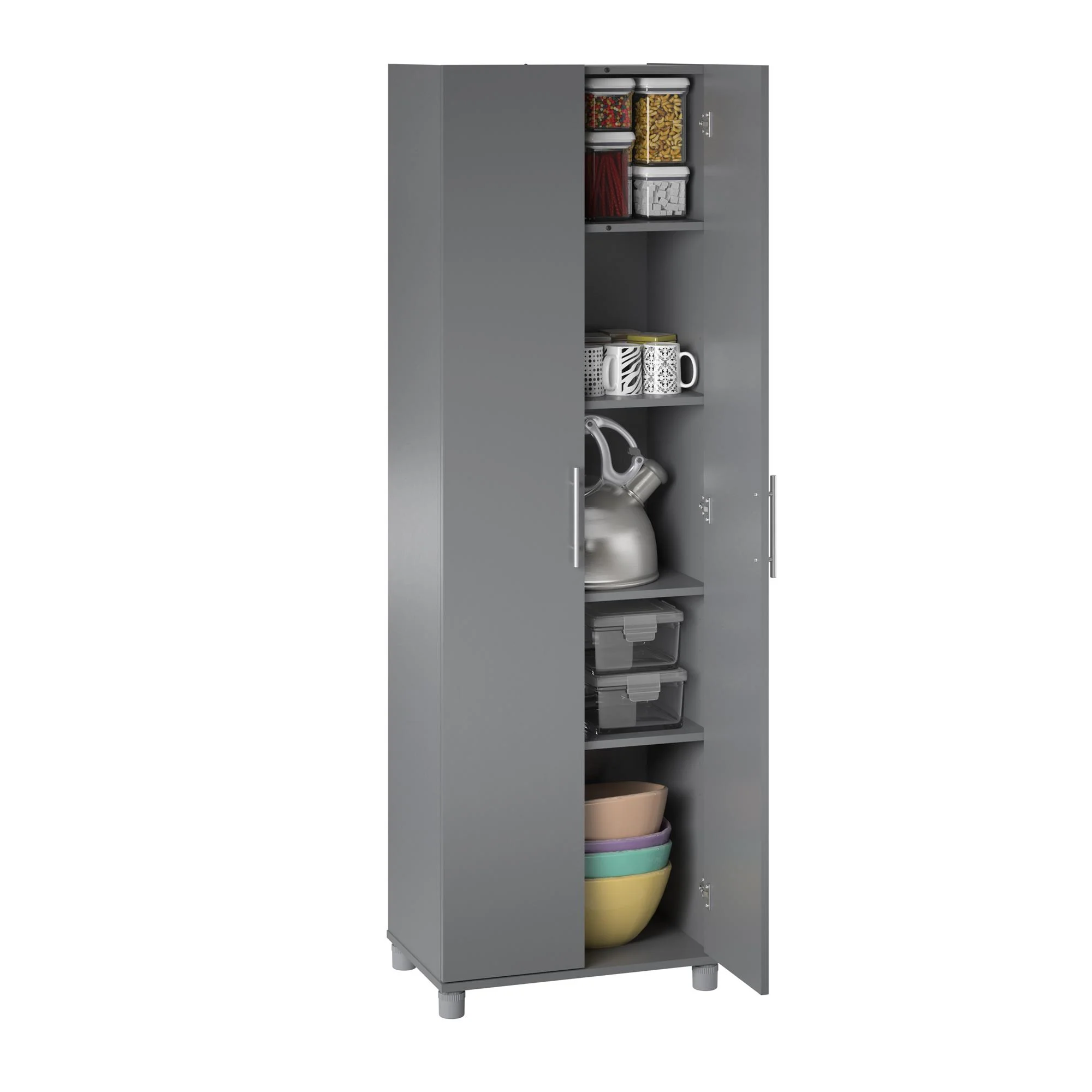 Camberly 24" Utility Storage Cabinet, Ivory Oak - Image 13