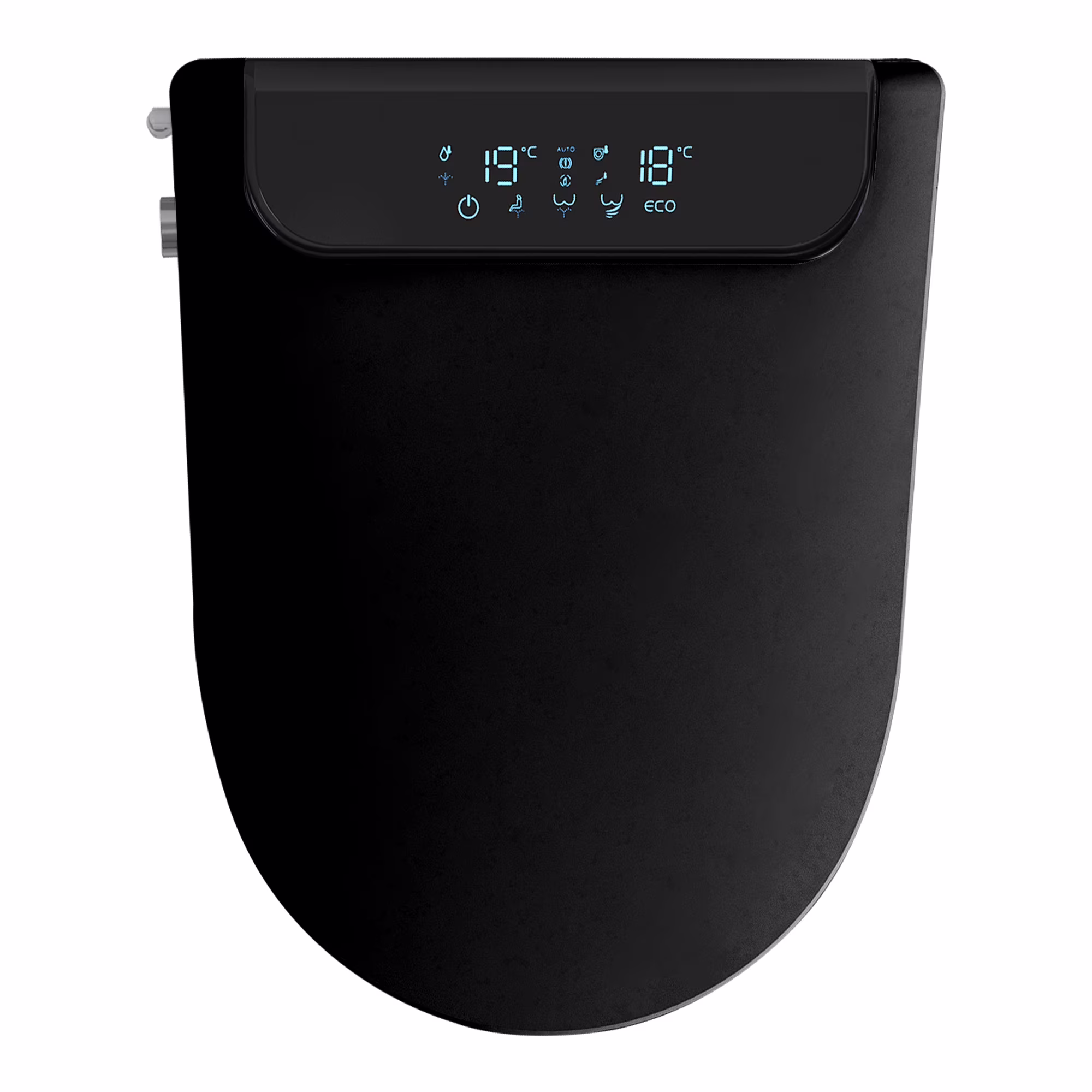 DELICOZE Electric Bidet Heated Smart Toilet Seat With Unlimited Heated Water,Toilet Seat Warmer, And Warm Air Dryer-Adjustable And Self-Cleaning, Automatic Open, BIG LED Screen