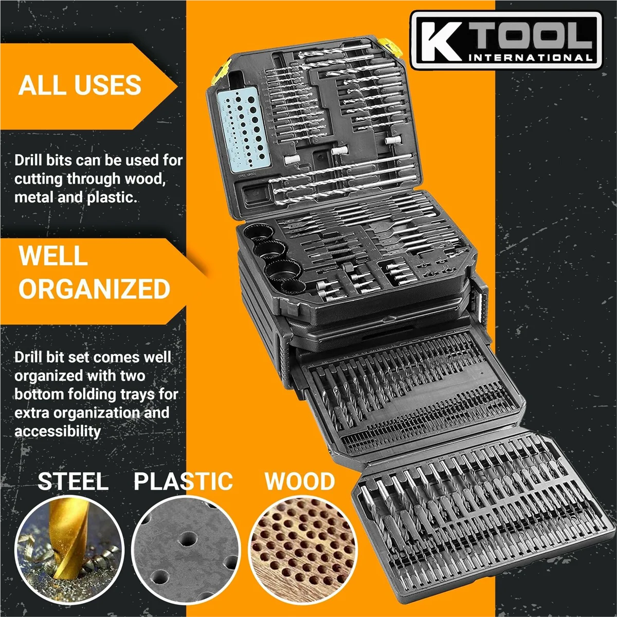 K Tool 10330 326-Piece Drill Bit/Accessory Set, Portable, Versatile Use - Image 7