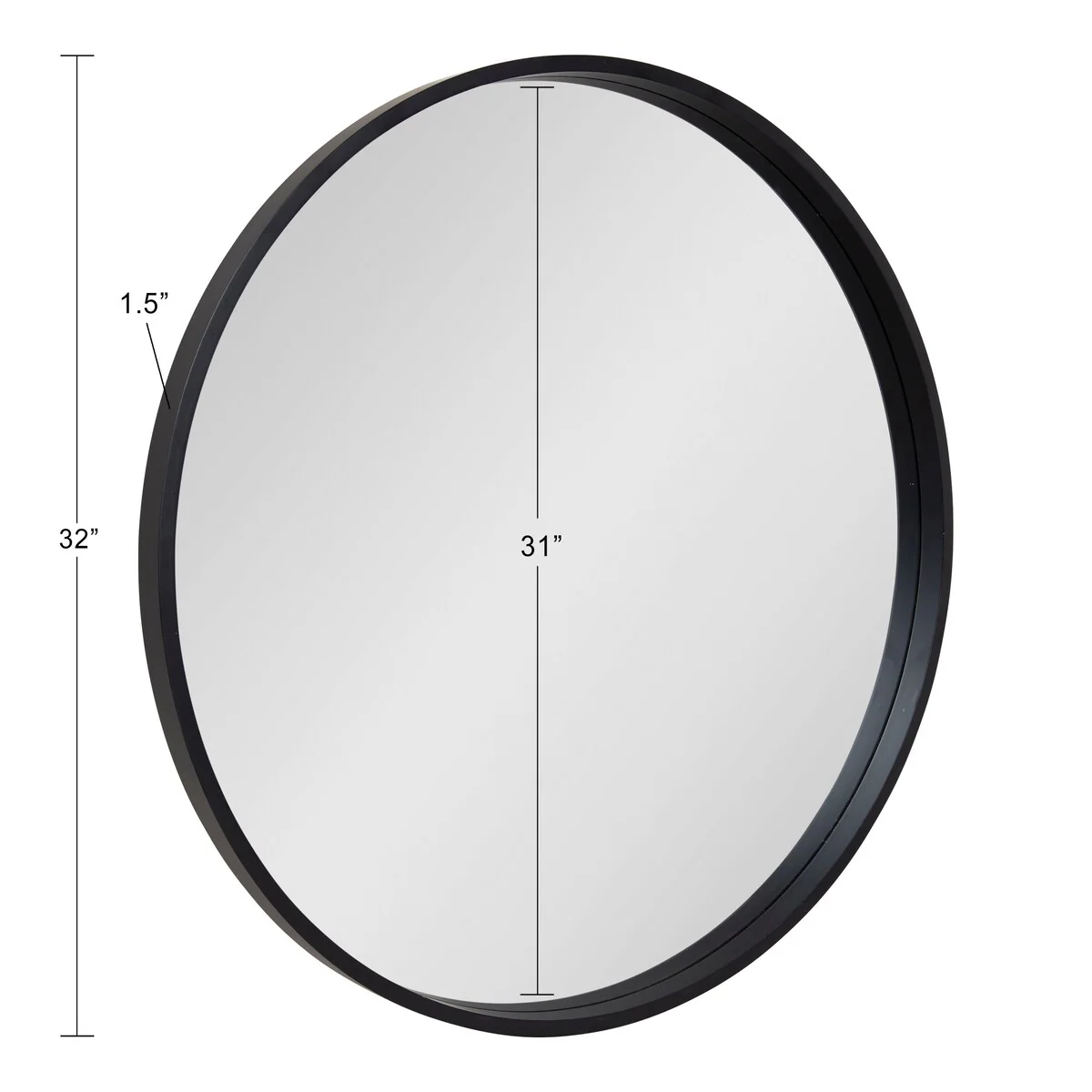 Round Wood Accent Wall Mirror, Modern Decorative Wooden Frame Mirror for Living Room, Bedroom and Entryway - Image 72