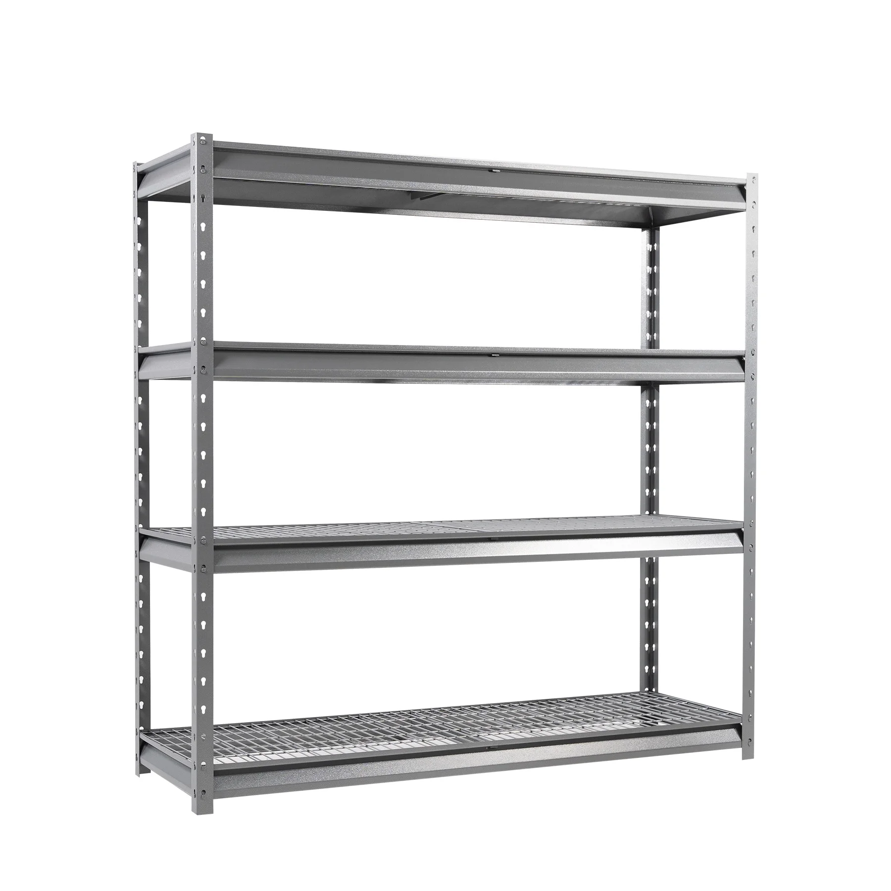 Shuntong The Atlas 12000LBS Garage Storage Shelves, 48"W Heavy Duty Metal Industrial Shelves, 4 Tier Adjustable Storage Rack for Warehouse Shop Basement,48"W x 24"D x 72"H, Black - Image 18
