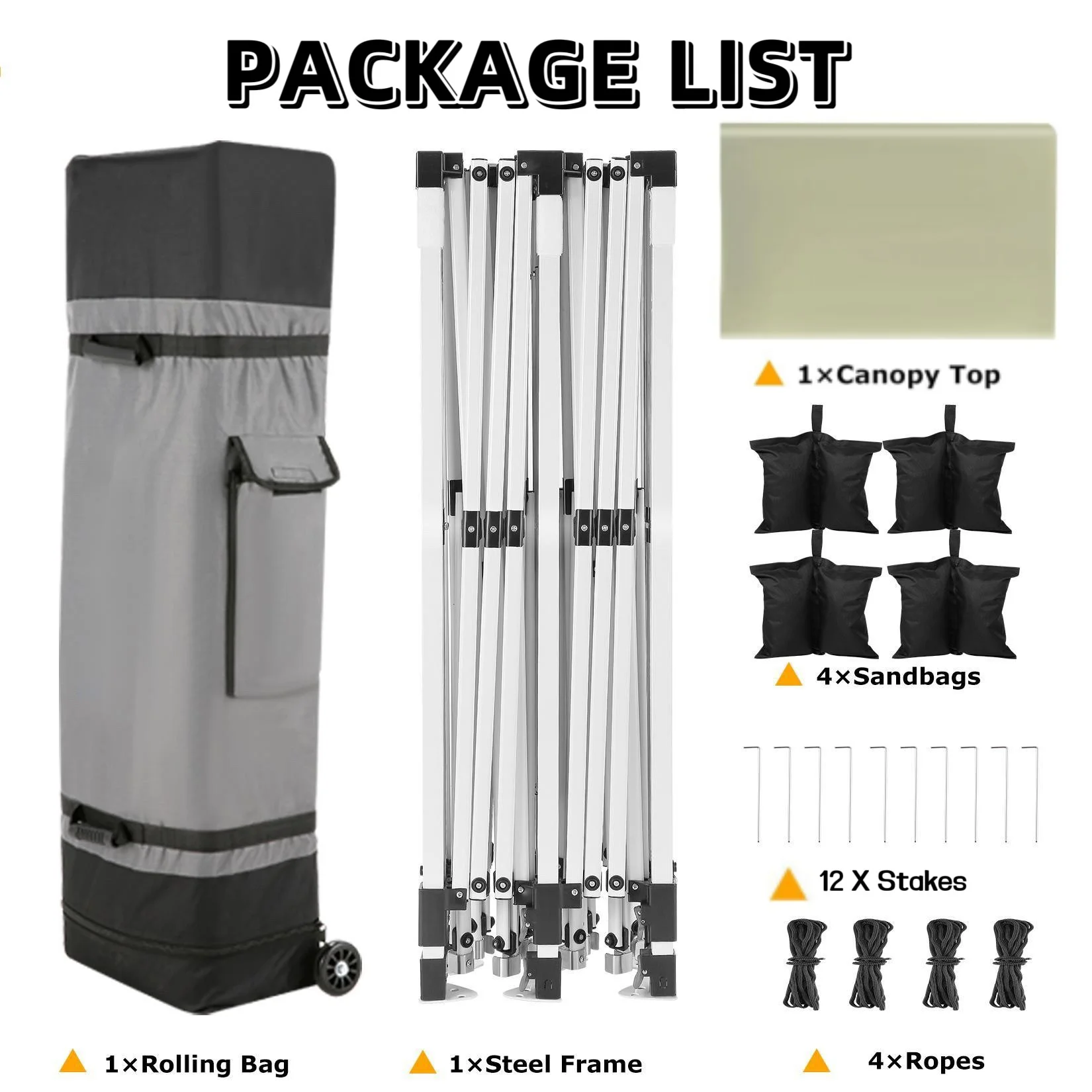 HOTEEL Canopy 10'x20' Pop Up Canopy Tent Heavy Duty Waterproof Adjustable Commercial Instant Canopy Outdoor Party Canopy Parties,Wedding,Outside Patio,Event,Backyard,White - Image 30