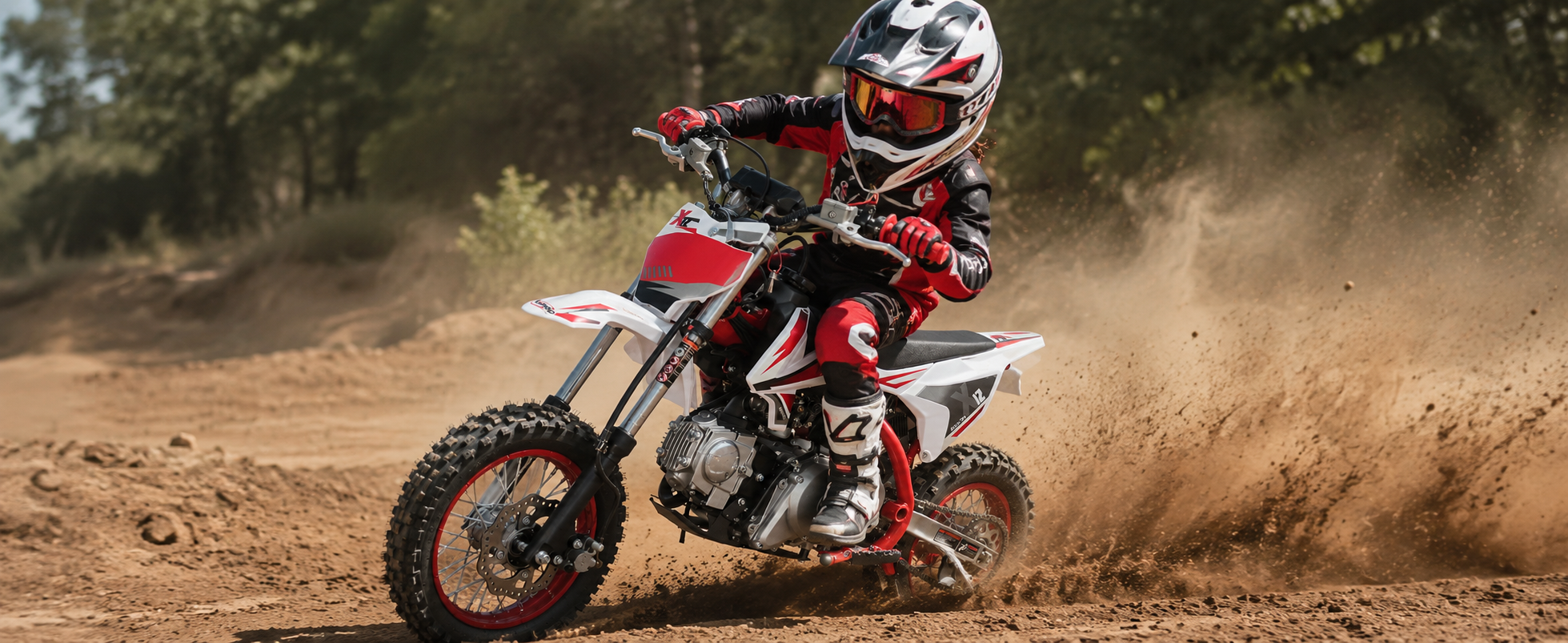 110cc Dirt Bike, Gas Powered Pit Bike with Automatic Transmission, Electric Start, 12"/10" Tires, Off-Road Dirt Bike for Youth(Blue) - Image 7
