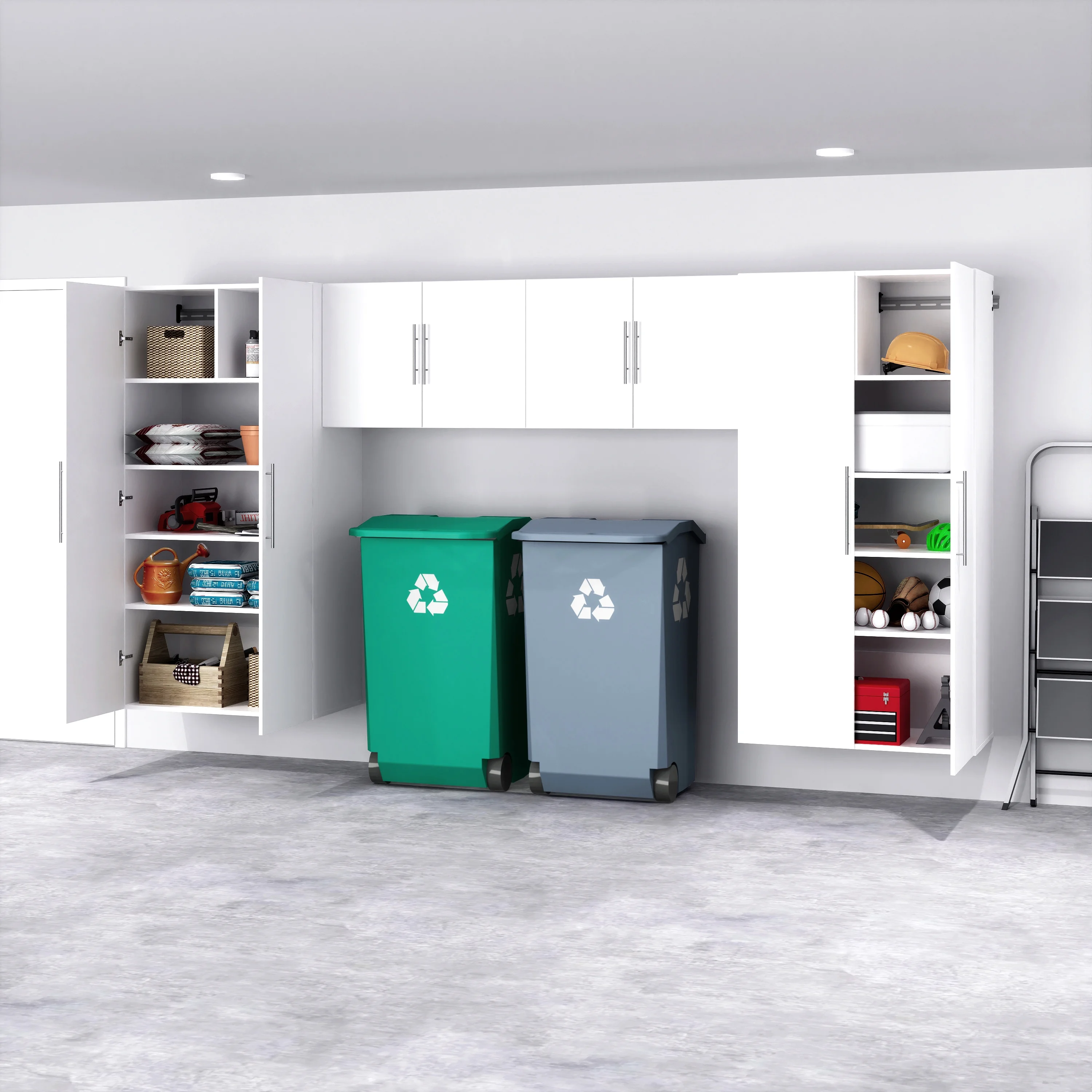Prepac's HangUps Upper Storage Cabinet - Elegant and Spacious Wall Cabinets to Maximize Your Storage, 36" Size, Classic White Finish - Image 12