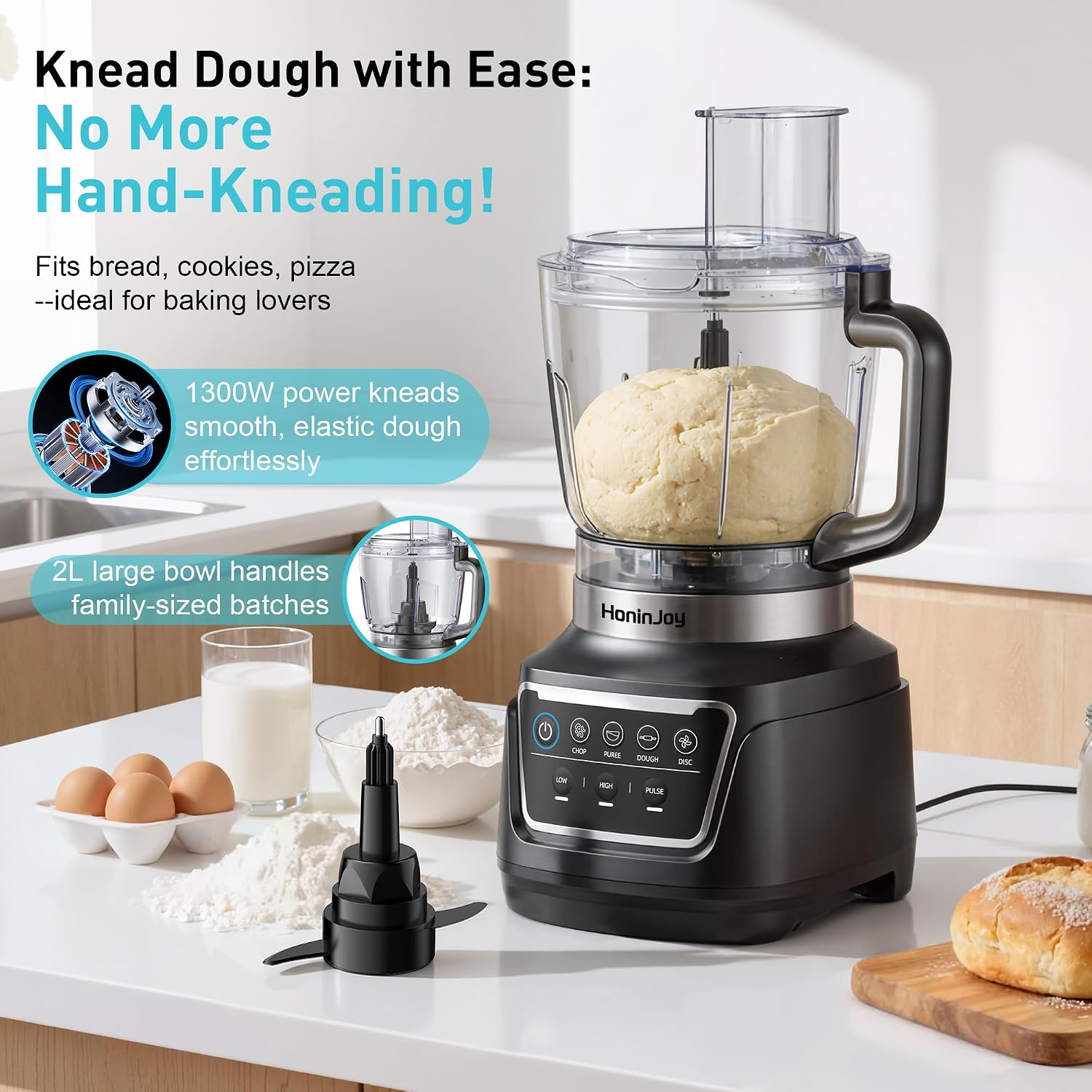 All-in-One Blender Food Processor, 10-in-1 Blenders for Kitchen - Image 3
