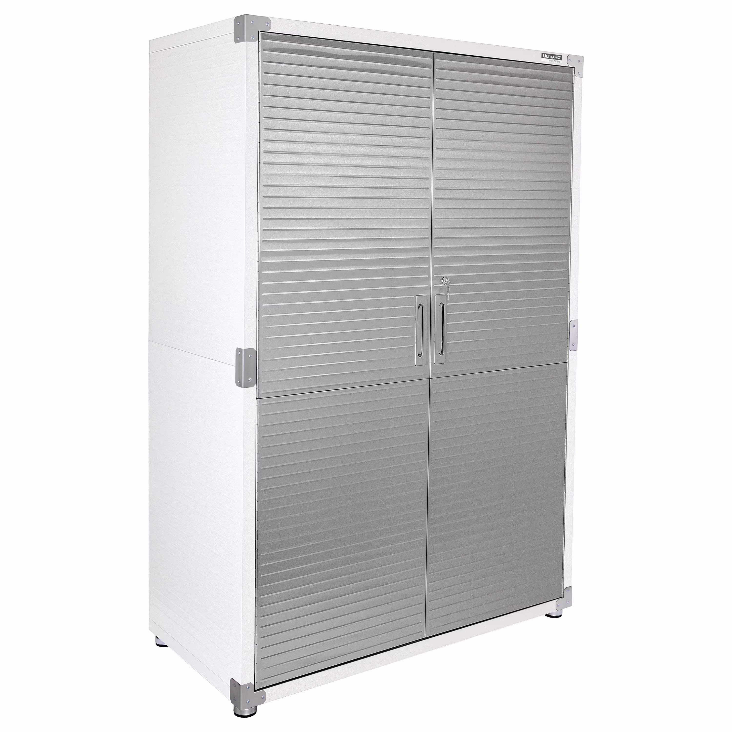 Seville Classics UltraHD? Heavy Steel Lockable Organizer Locker Storage Cabinet, 48" W x 24" D, Red - Image 3