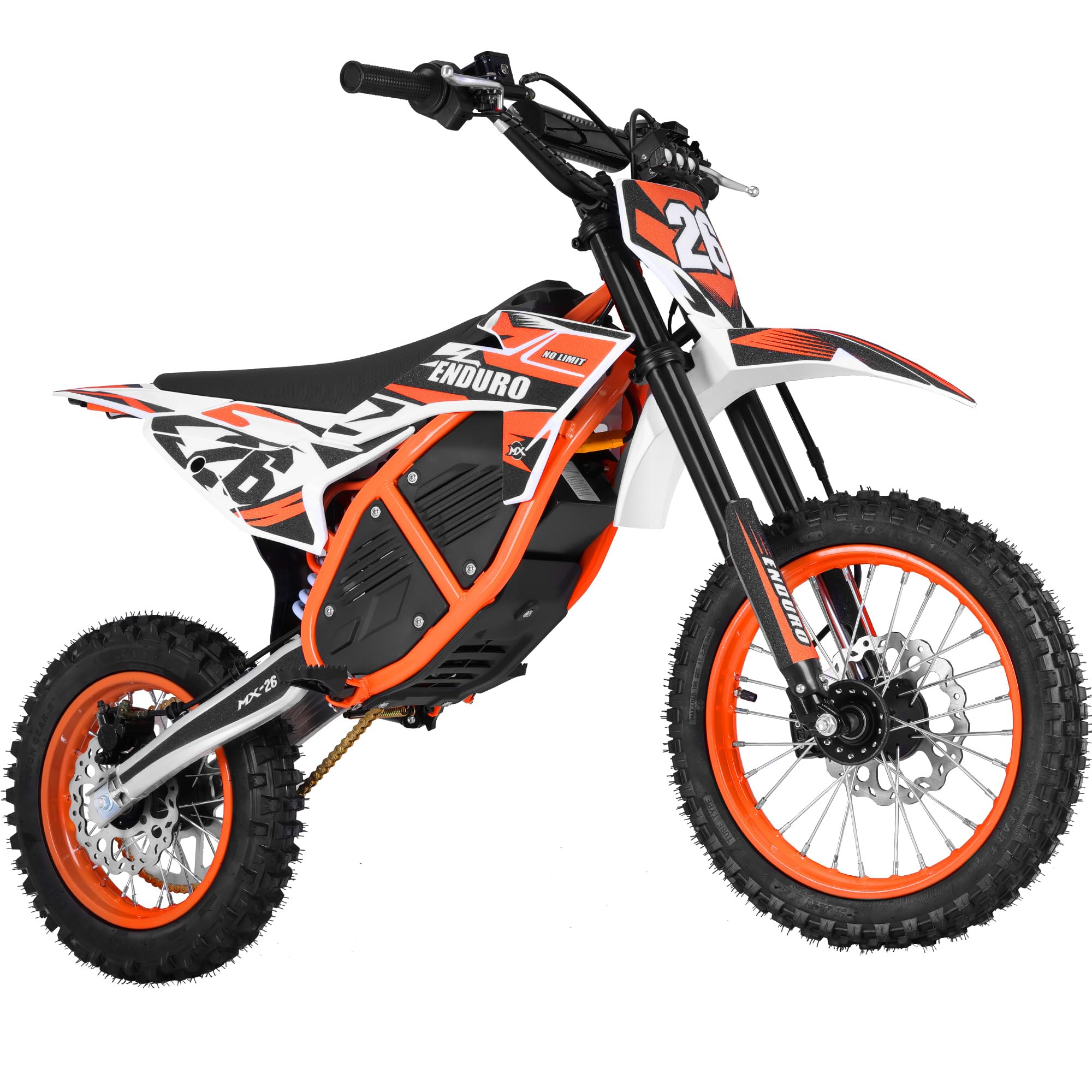 48V Electric Dirt Bike for Teens & Adults, 40MPH, 3000W Peak Motor - Image 2