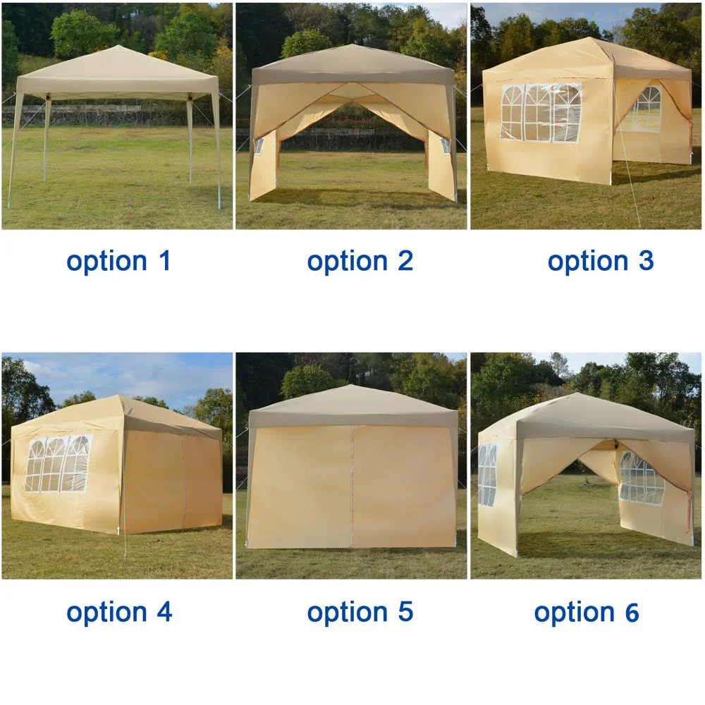 SalonMore Ez Pop Up Canopy Tent Outdoor Folding Patio Gazebo Shade 10'x10' Yellow - Image 3