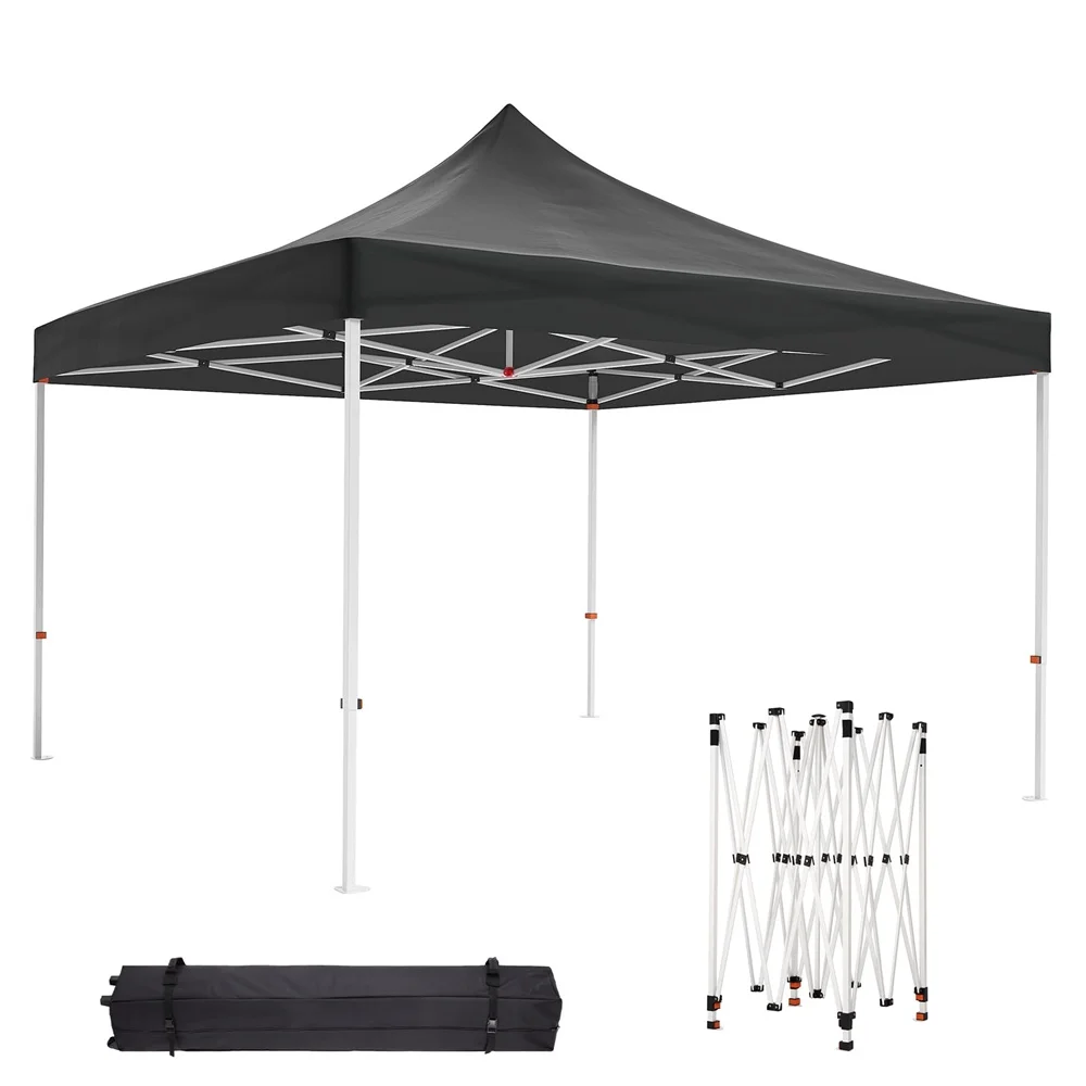 10 x 10 FT Pop Up Canopy, Heavy Duty Instant Tent with Wheeled Carry Bag, All Season Commercial Sun Shelter, Portable Canopy Shelter for Patio, Backyard, Bench, Garden - Image 4